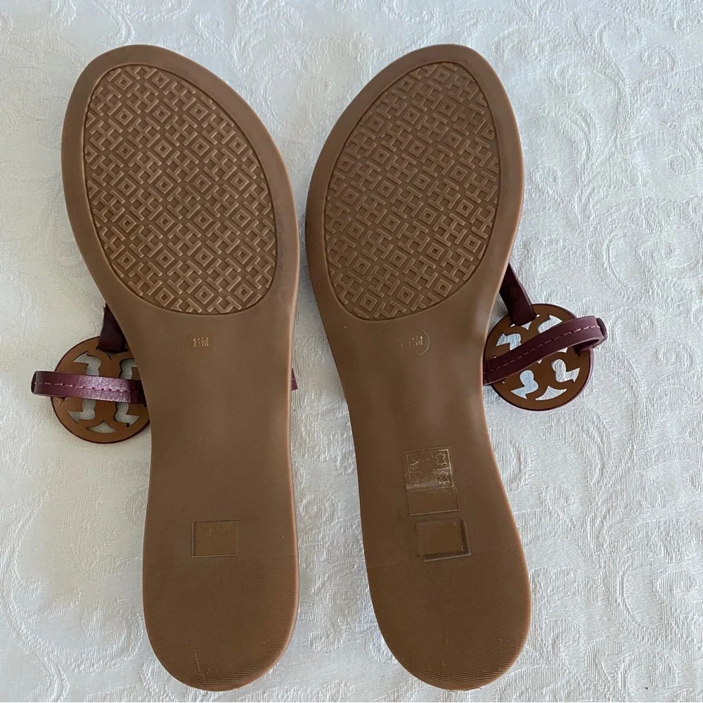 Tory Burch logo embellished sandals